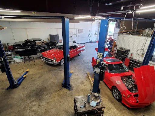 Inside Gold Standard Restomods shop